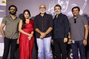Weapon Press Meet attended by Vasanth Ravi, Tanya Hope, and Sathyaraj