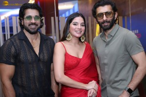 Weapon Press Meet attended by Vasanth Ravi, Tanya Hope, and Sathyaraj