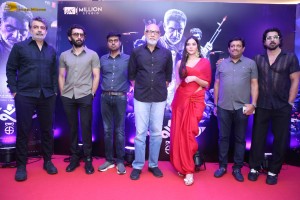 Weapon Press Meet attended by Vasanth Ravi, Tanya Hope, and Sathyaraj