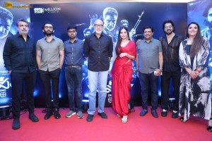 Weapon Press Meet attended by Vasanth Ravi, Tanya Hope, and Sathyaraj