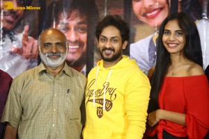 Trailer Launch of the film Welcome to Tihar College attended by Manoj Nandam and Sony Reddy