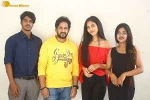 Trailer Launch of the film Welcome to Tihar College attended by Manoj Nandam and Sony Reddy
