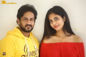 Trailer Launch of the film Welcome to Tihar College attended by Manoj Nandam and Sony Reddy