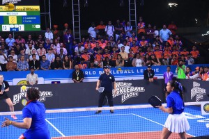Bollywood actors Aamir Khan and Fazal Ali play a special match at the world pickleball league on February 1, 2025