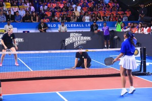 Bollywood actors Aamir Khan and Fazal Ali play a special match at the world pickleball league on February 1, 2025