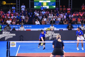 Bollywood actors Aamir Khan and Fazal Ali play a special match at the world pickleball league on February 1, 2025