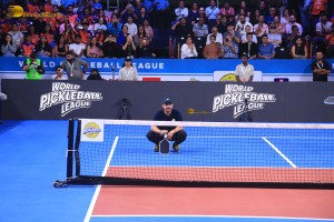Bollywood actors Aamir Khan and Fazal Ali play a special match at the world pickleball league on February 1, 2025