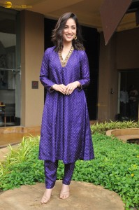 Indian actress yami gautam cute in a blue salwar dress