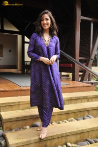 Indian actress yami gautam cute in a blue salwar dress