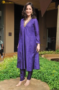 Indian actress yami gautam cute in a blue salwar dress