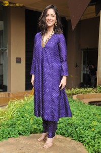 Indian actress yami gautam cute in a blue salwar dress