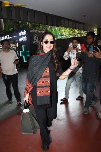 actress Yami Gautam fashionable attire at airport