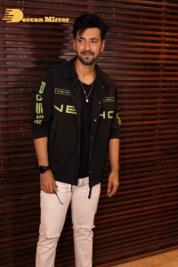 Yami Gautam in a black dress at the success party of the movie A Thursday