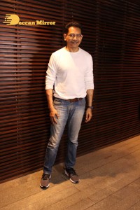 Yami Gautam in a black dress at the success party of the movie A Thursday