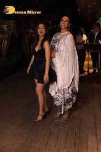 Yami Gautam in a black dress at the success party of the movie A Thursday