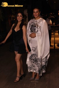 Yami Gautam in a black dress at the success party of the movie A Thursday