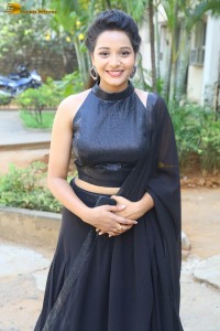 telugu actress yamini bandaru cute looks in a black dress