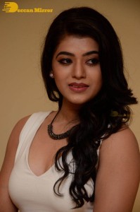 Telugu Actress Yamini Bhaskar Photoshoot in a white top and black skirt