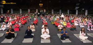 Celebrities including Arjun Kapoor and Amruta Fadnavis participate in Yoga Day 2025