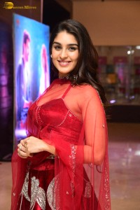 Indian actress yukti thareja pretty in a red lehenga choli