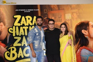 Trailer Launch of Zara Hatke Zara Bachke attended by Sara Ali Khan and Vicky Kaushal
