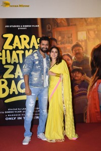 Trailer Launch of Zara Hatke Zara Bachke attended by Sara Ali Khan and Vicky Kaushal