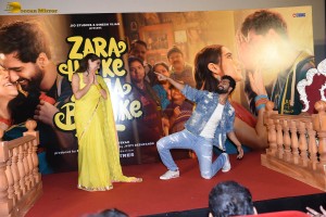 Trailer Launch of Zara Hatke Zara Bachke attended by Sara Ali Khan and Vicky Kaushal
