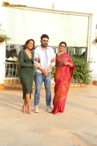 Actors Kapil Sharma, shahana goswami and nandita das promote the film zwigato at Sun and Sand hotel