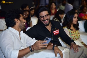 King of Kotha Pre-Release Function attended by Dulquer Salmaan, Aishwarya Lekshmi, Anikha Surendran, Rana Daggubati and Nani