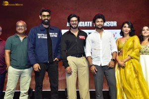 King of Kotha Pre-Release Function attended by Dulquer Salmaan, Aishwarya Lekshmi, Anikha Surendran, Rana Daggubati and Nani