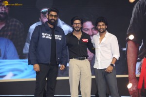 King of Kotha Pre-Release Function attended by Dulquer Salmaan, Aishwarya Lekshmi, Anikha Surendran, Rana Daggubati and Nani