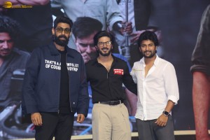 King of Kotha Pre-Release Function attended by Dulquer Salmaan, Aishwarya Lekshmi, Anikha Surendran, Rana Daggubati and Nani