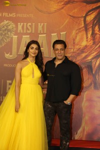 Kisi Ka Bhai Kisi Ki Jaan Trailer Launch attended by Salman Khan, Pooja Hegde, Jagapathi Babu and Palak Tiwari